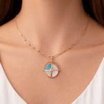 Diamond and Enamel Necklace