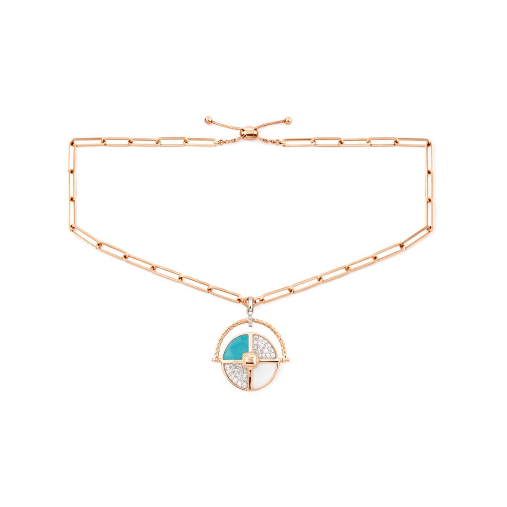 Diamond and Enamel Necklace Dubai