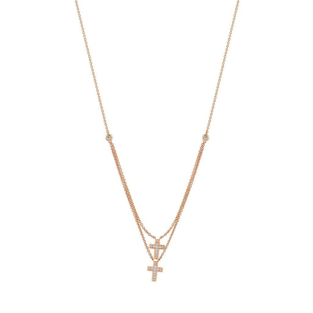 Double Cross Necklace Dubai