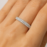 Double Half eternity Diamond Ring