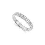 Double Half eternity Diamond Ring Dubai