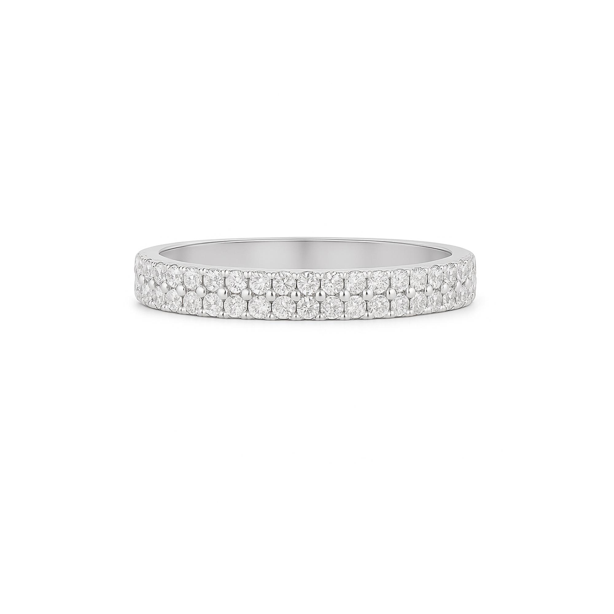 Double Half eternity Diamond Ring UAE