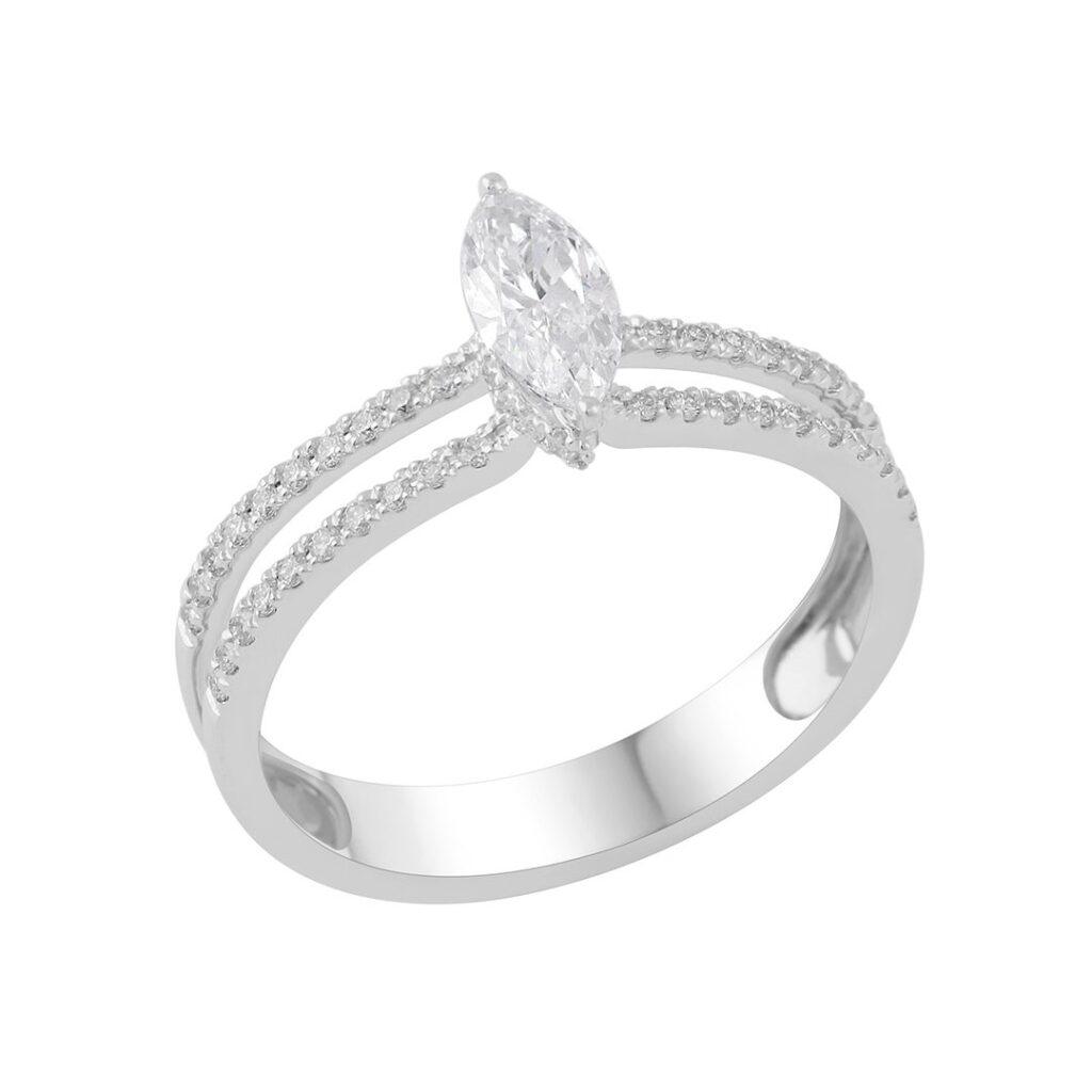 Double-line Marquise Ring Dubai