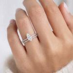 Double-line Marquise Ring