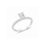 Emerald Cut Solitaire Ring Dubai