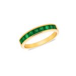 Green Emerald Eternity Ring Dubai