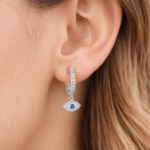 Evil Eye Hoop Earrings Dubai