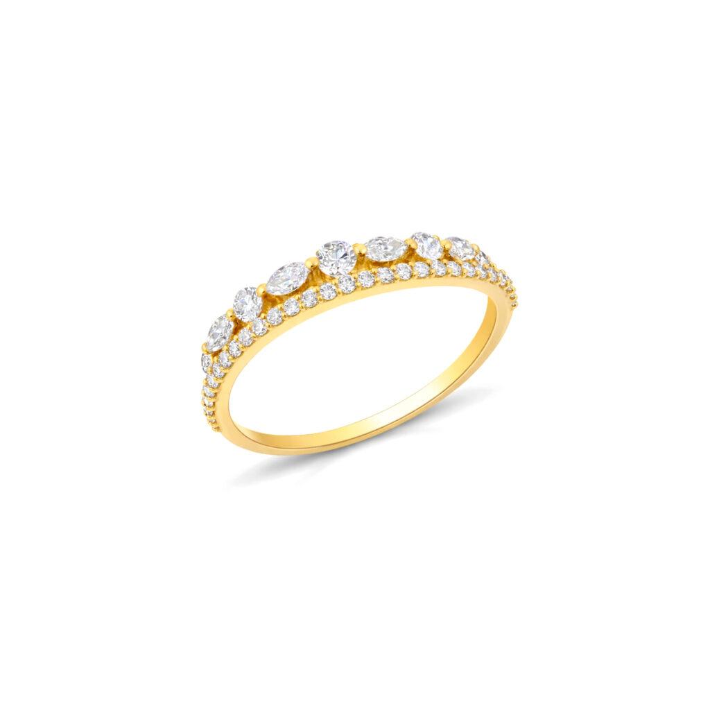 Fancy Eternity Diamond Ring Dubai