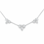 Fancy Shape Diamond Cluster Pendant
