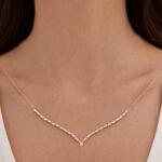 Fancy long Diamond Necklace