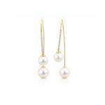 Fancy pearl hoop earrings Dubai