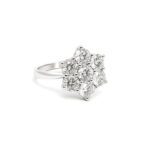 Floral Diamond Cluster Ring UAE