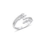 Floral Diamond Cuff Ring Dubai