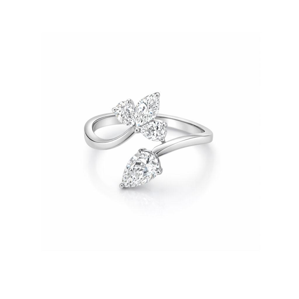 Floral Diamond Ring Dubai