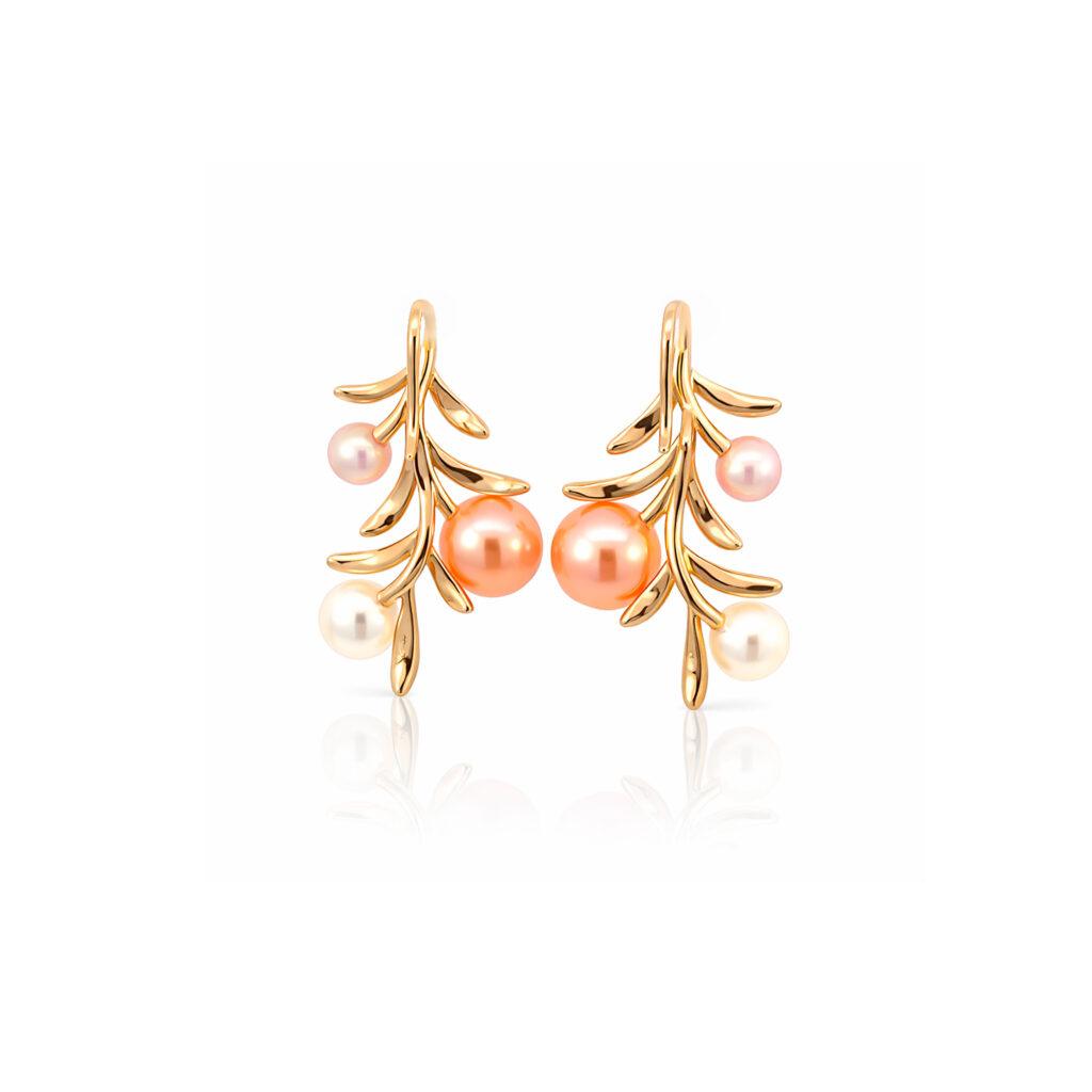 Floral Pearl earrings Dubai