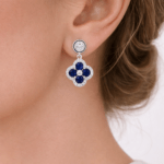 Floral sapphire Earrings