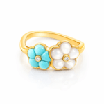 Flower Ring With Mother of Pearl Dubai