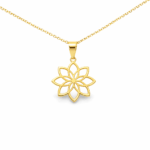 Gold Flower Pendant