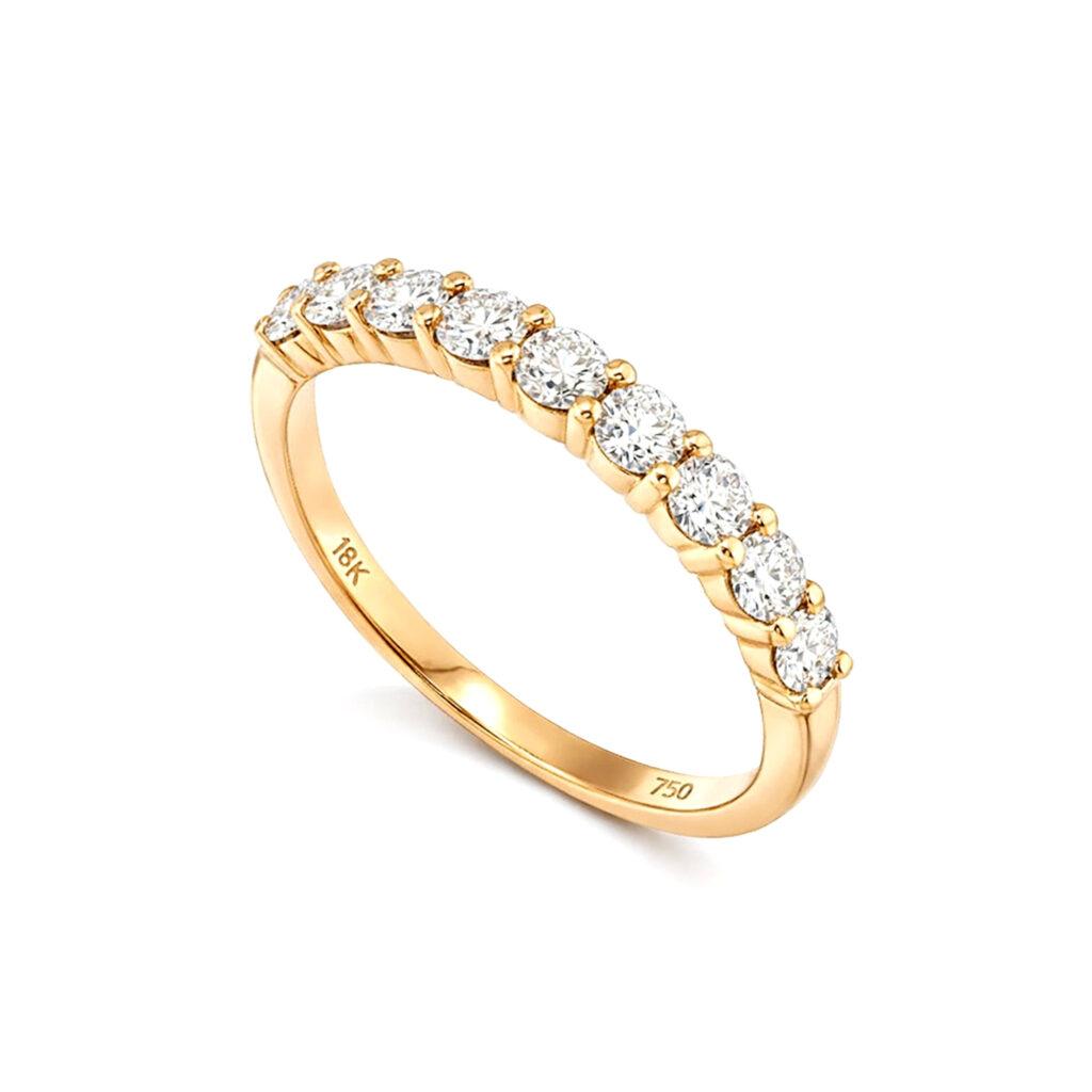 Half Eternity in Rose Gold