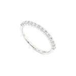 Half Eternity in White Gold