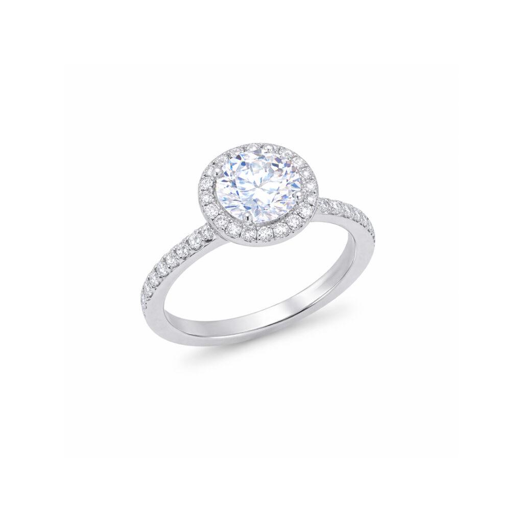 Halo Diamond Ring