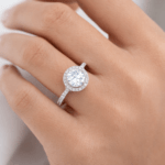 Halo Diamond Ring Dubai