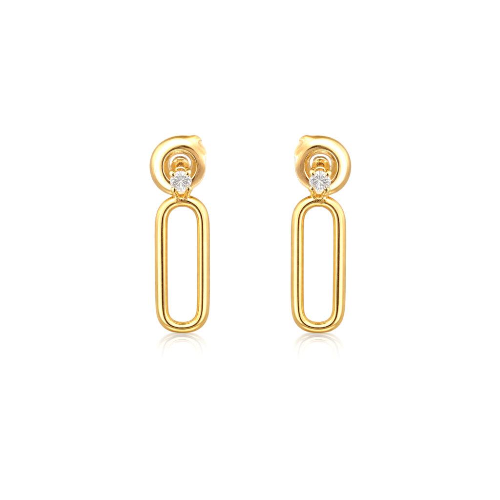 Hanging Gold Earrings in Dubai