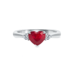 Heart Shape Ruby Ring Dubai
