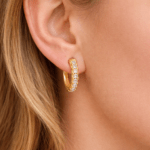 Hoop Diamond Earrings