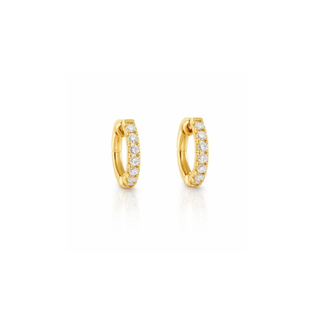 Hoop Diamond Earrings Dubai