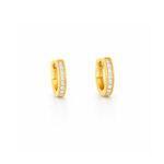 Hoop Earrings in Channel setting Dubai