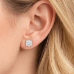 Illusion Diamond Earrings Dubai