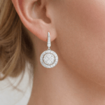 Illusion setting Diamond Earrings Dubai