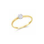 Invisible Cluster Diamond Ring
