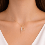 Letter P Diamond Pendant