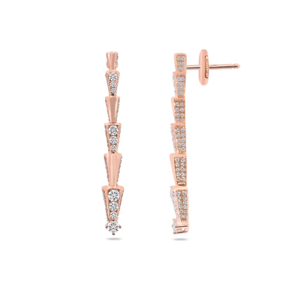 Long Diamond Earrings