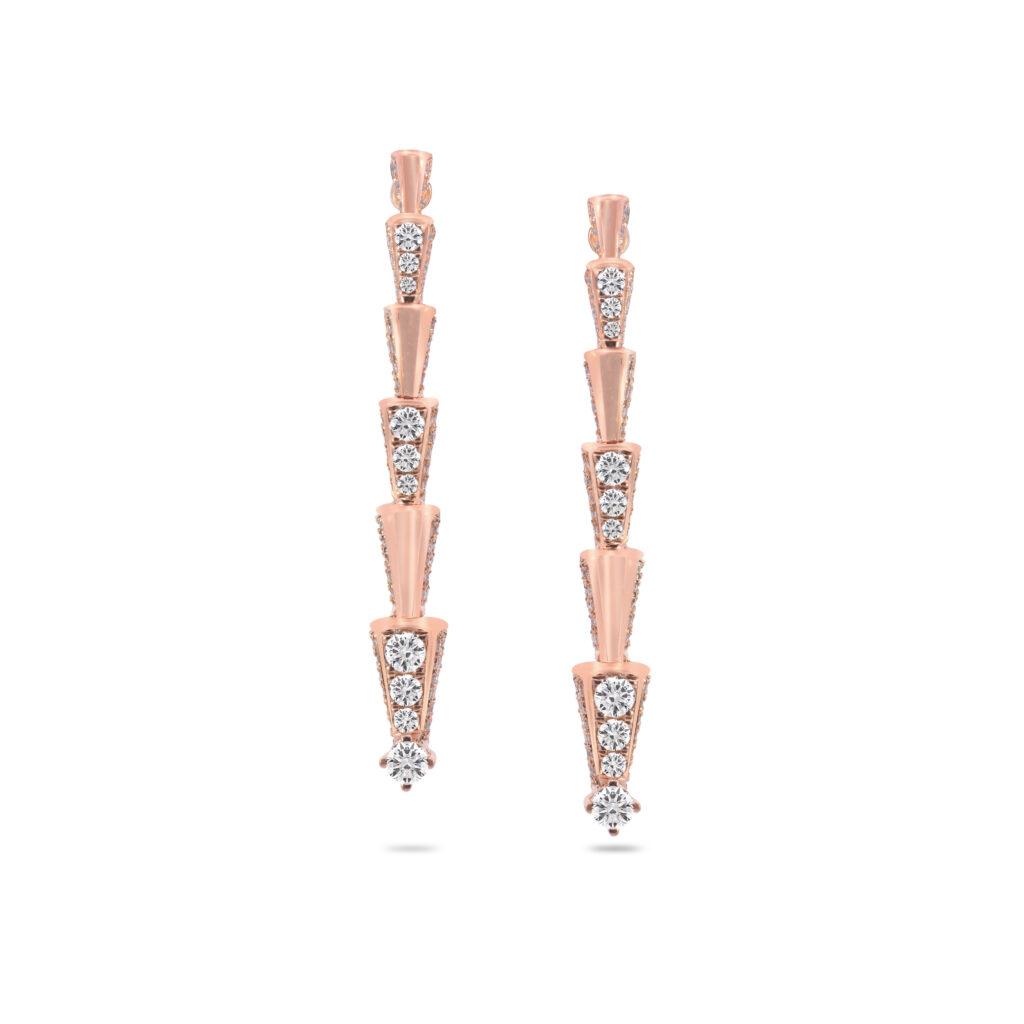Long Diamond Earrings Dubai