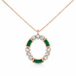 Malachite and Diamond Fancy Pendant Dubai