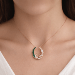 Malachite and Diamond Pendant Dubai
