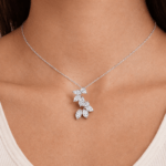 Marquise Diamond floral Pendant