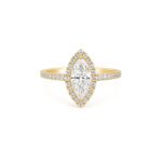 Marquise diamond ring with Halo