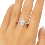 Marquise diamond ring with Halo Dubai