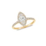 Marquise diamond ring with Halo UAE
