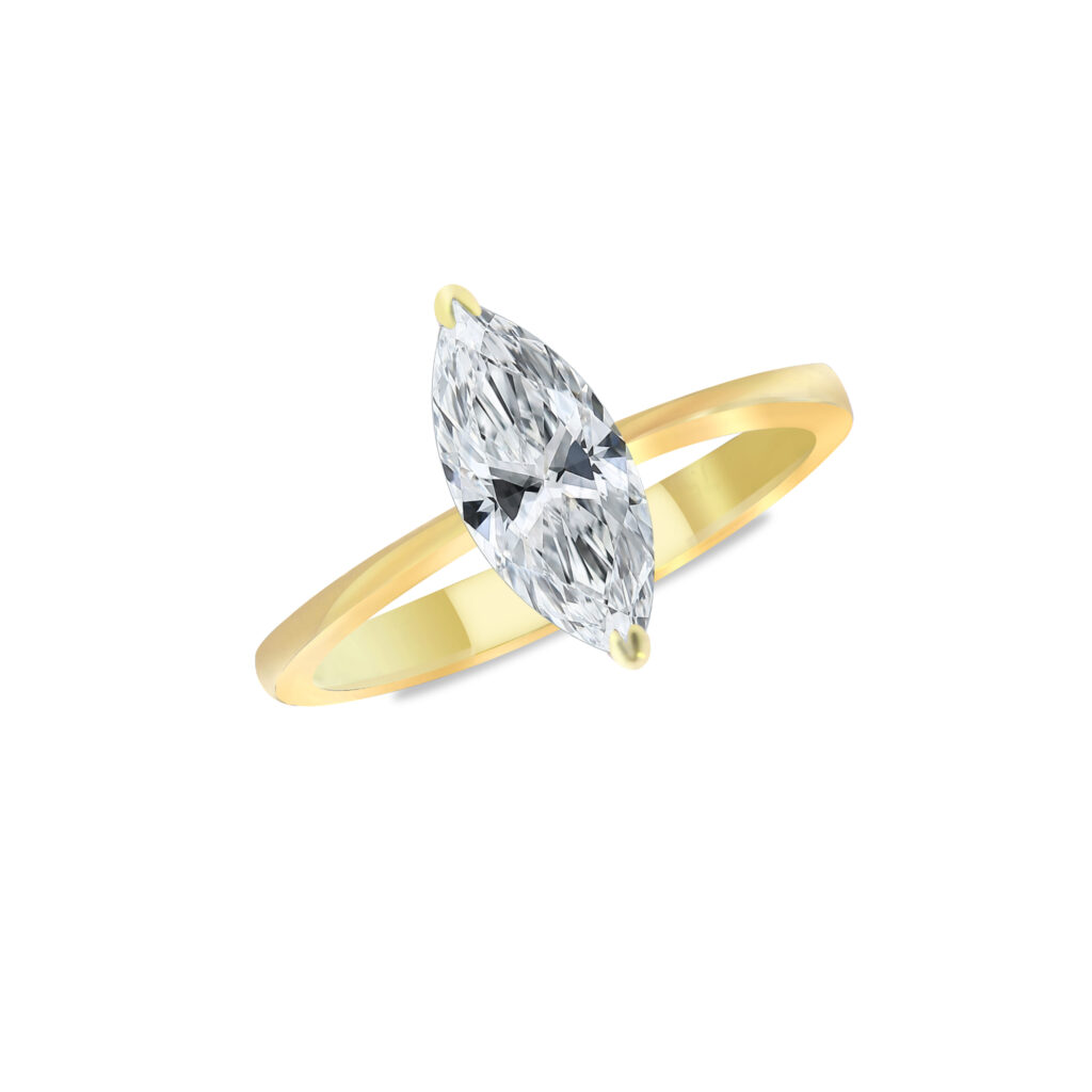 Marquise diamond solitaire ring Dubai