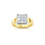 Men's Ring with princess Diamond
