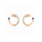 Mother of Pearl and Diamond Earrings