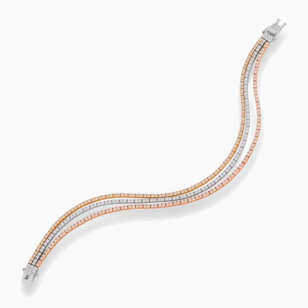 3 line Tennis Bracelet Dubai