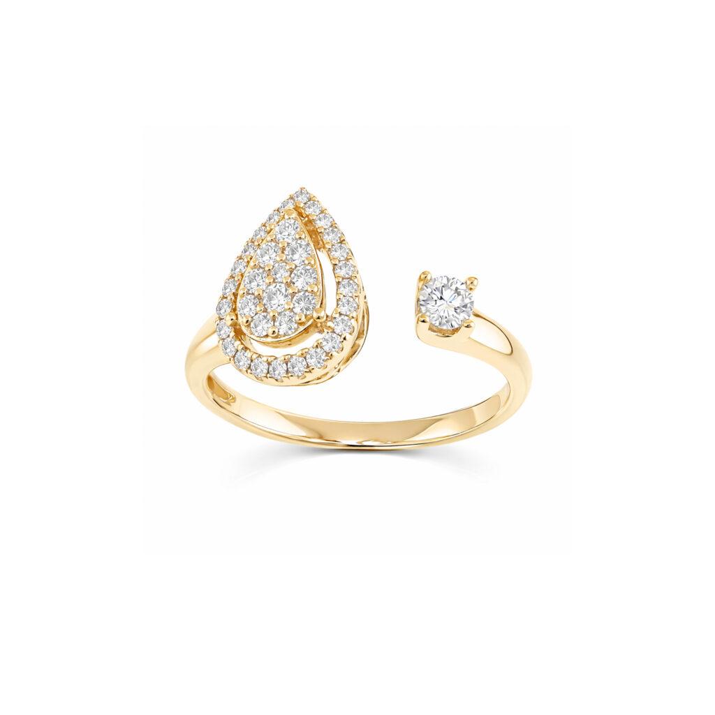 Pave Setting Diamond Ring Dubai