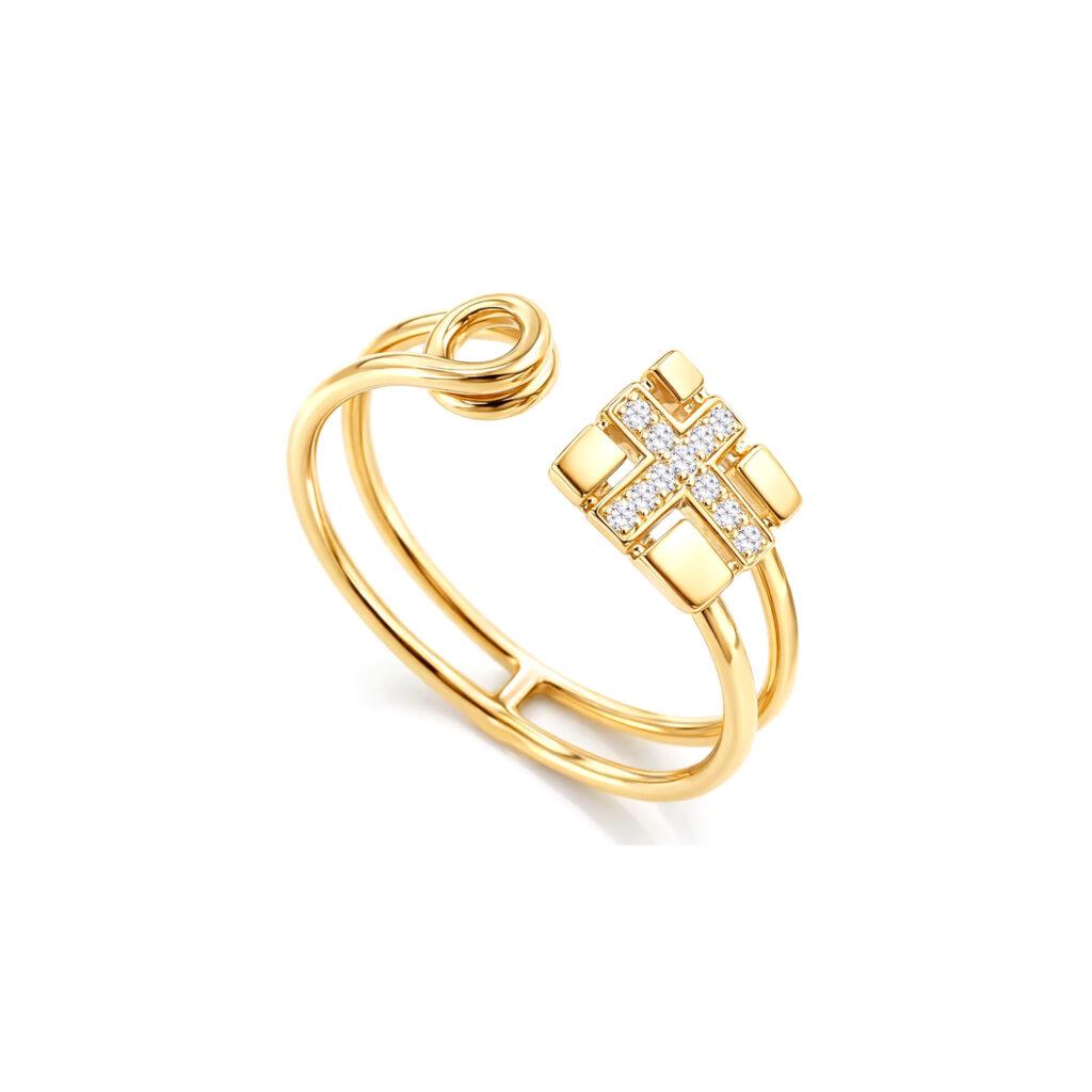 Pave diamond ring Dubai