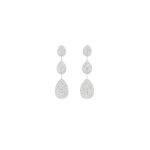 Pear Shape Diamond Cluster earrings